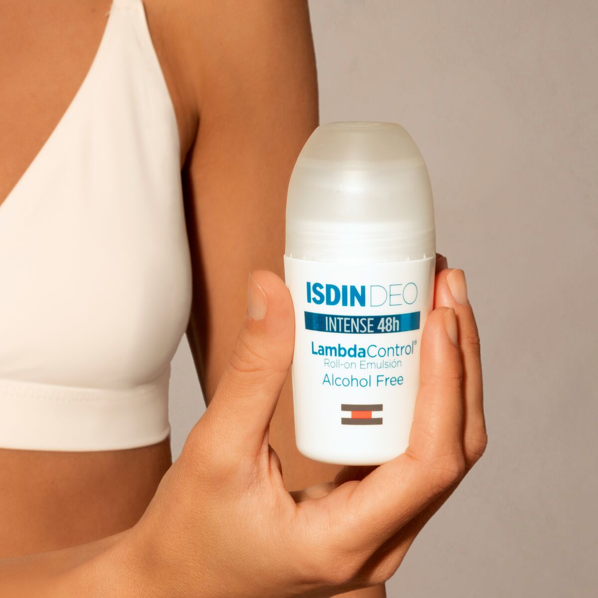 Isdin Deo Lambda Control Free 48h 50ML - Desodorizante antitranspirante em Rollon para pele sensível, sem álcool