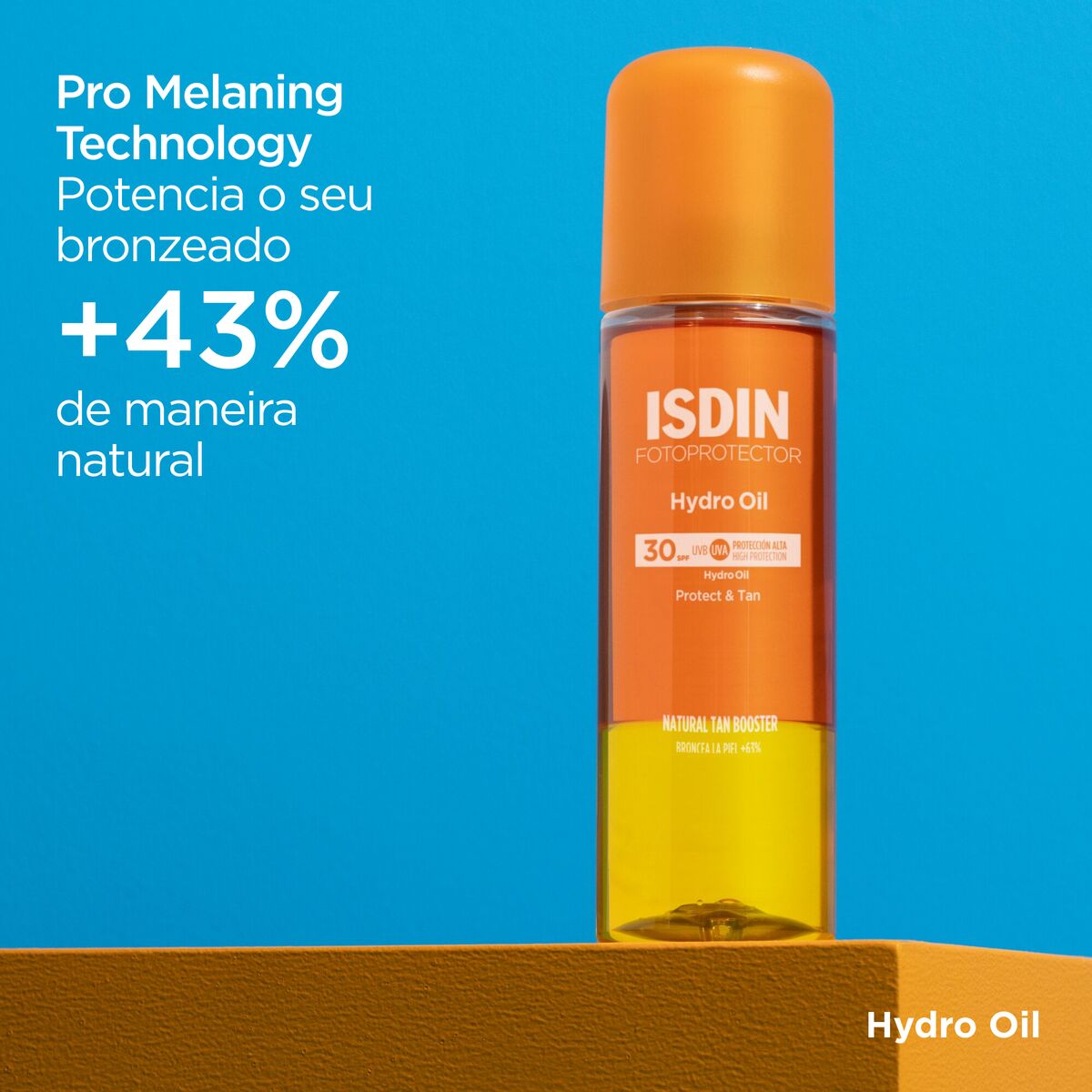 Isdin Fotoprotector Hydrooil SPF50 200ML - Protetor solar corporal, que potencia bronzeado