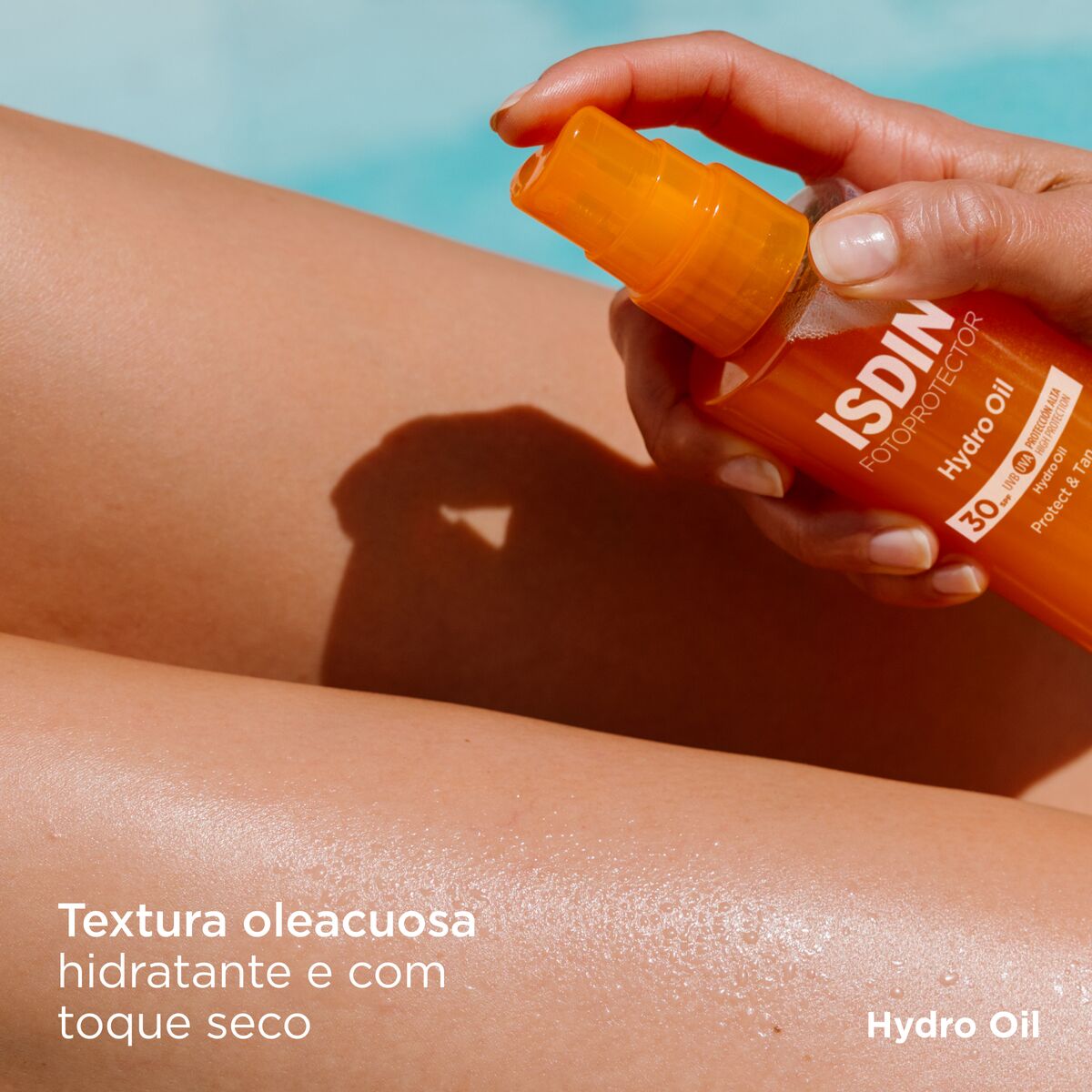 Isdin Fotoprotector Hydrooil SPF50 200ML - Protetor solar corporal, que potencia bronzeado