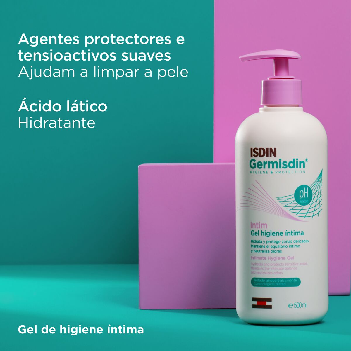 Isdin Germisdin Intim 500ML - Higiene íntima diária, fresca e suave