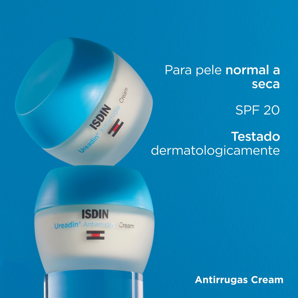 Isdin Ureadin Antirugas 50ML - Antirrugas facial com coenzima Q10 para pele normal e seca. SPF 20