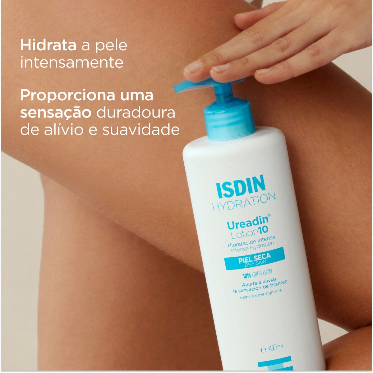 Isdin Ureadin Lotion10 400ML - Loção corporal hidratante com 10% de Ureia ISDIN®, para pele seca