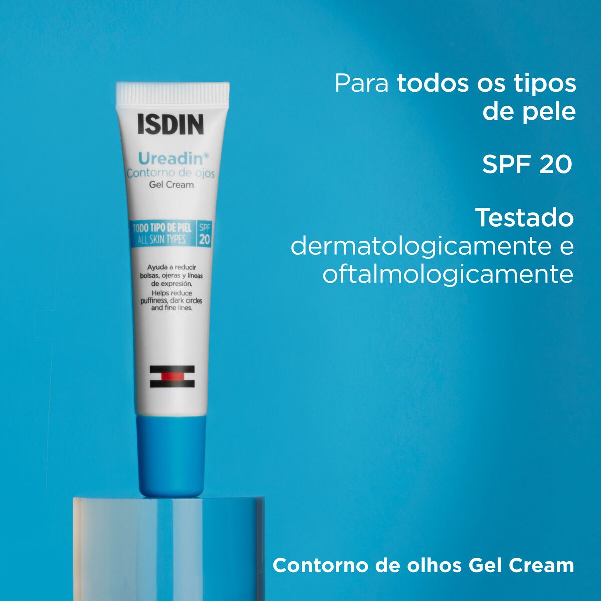 Isdin Ureadin Eye Contour 15ML - Gel cream for puffiness, dark circles and expression lines. For all skin types.