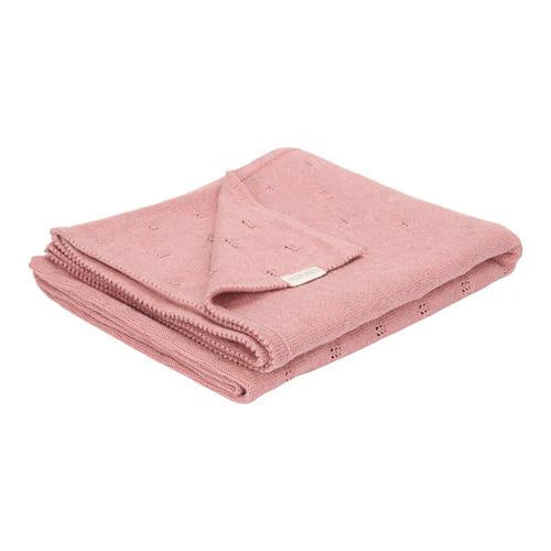 Little Dutch Manta Malha para Alcofa Pink Blush