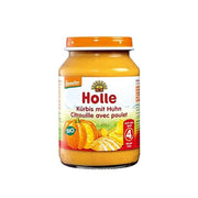 Holle Bio Boião Puré de Abóbora e Frango 190g 4m+