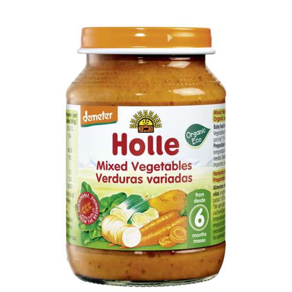 Holle Bio Boião Puré de Legumes Variados 190g 4m+