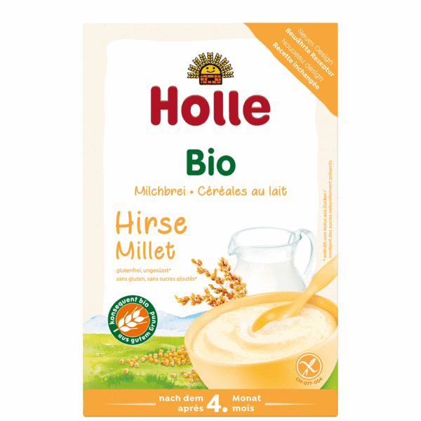 Holle Bio Papa Láctea de Milho Miúdo 4m+