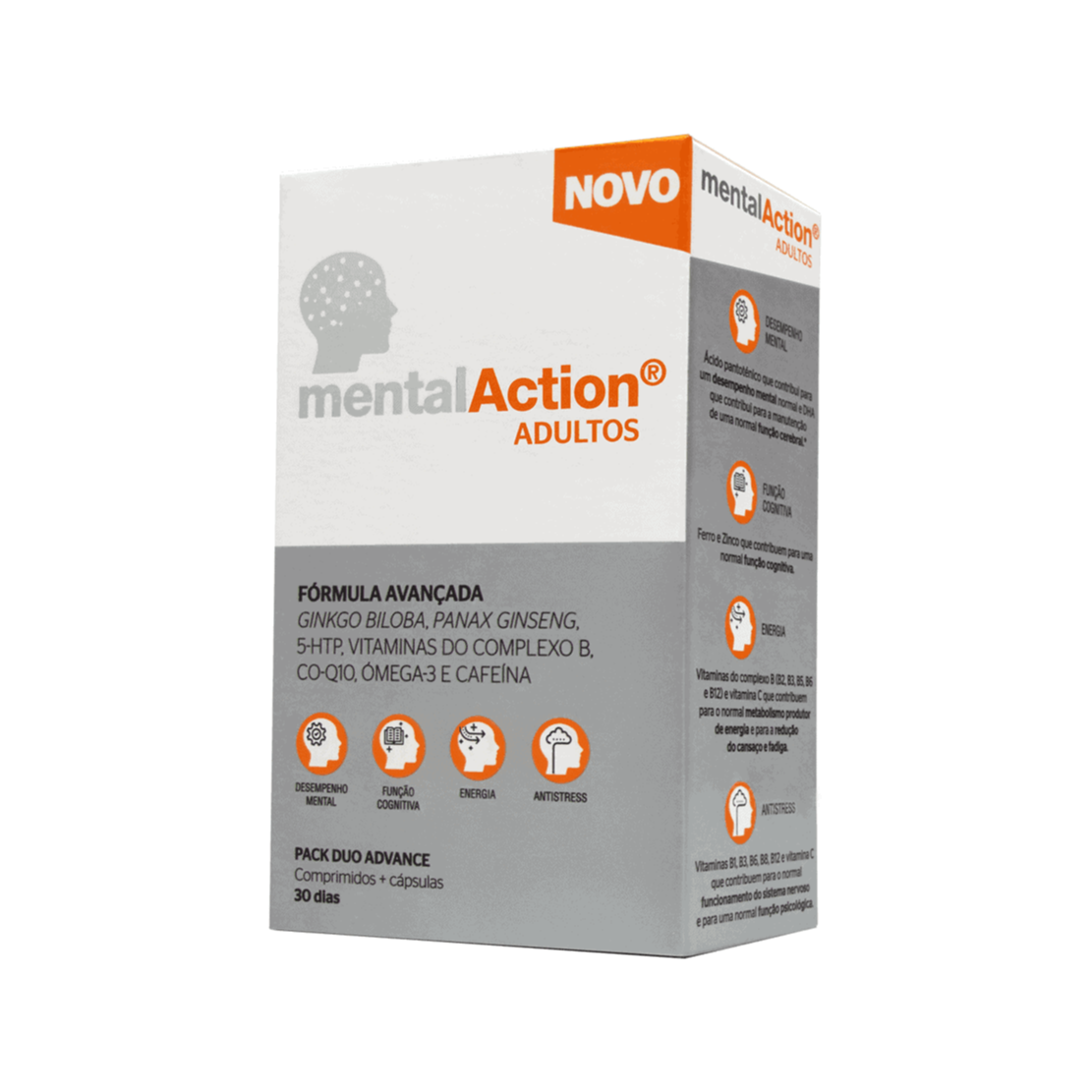 Mentalaction Adultos Pack Promo 2x30 Cápsulas + 2x30 Comprimidos