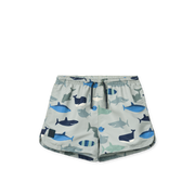 Liewood Aiden Board Shorts Shark / Dove blue T110