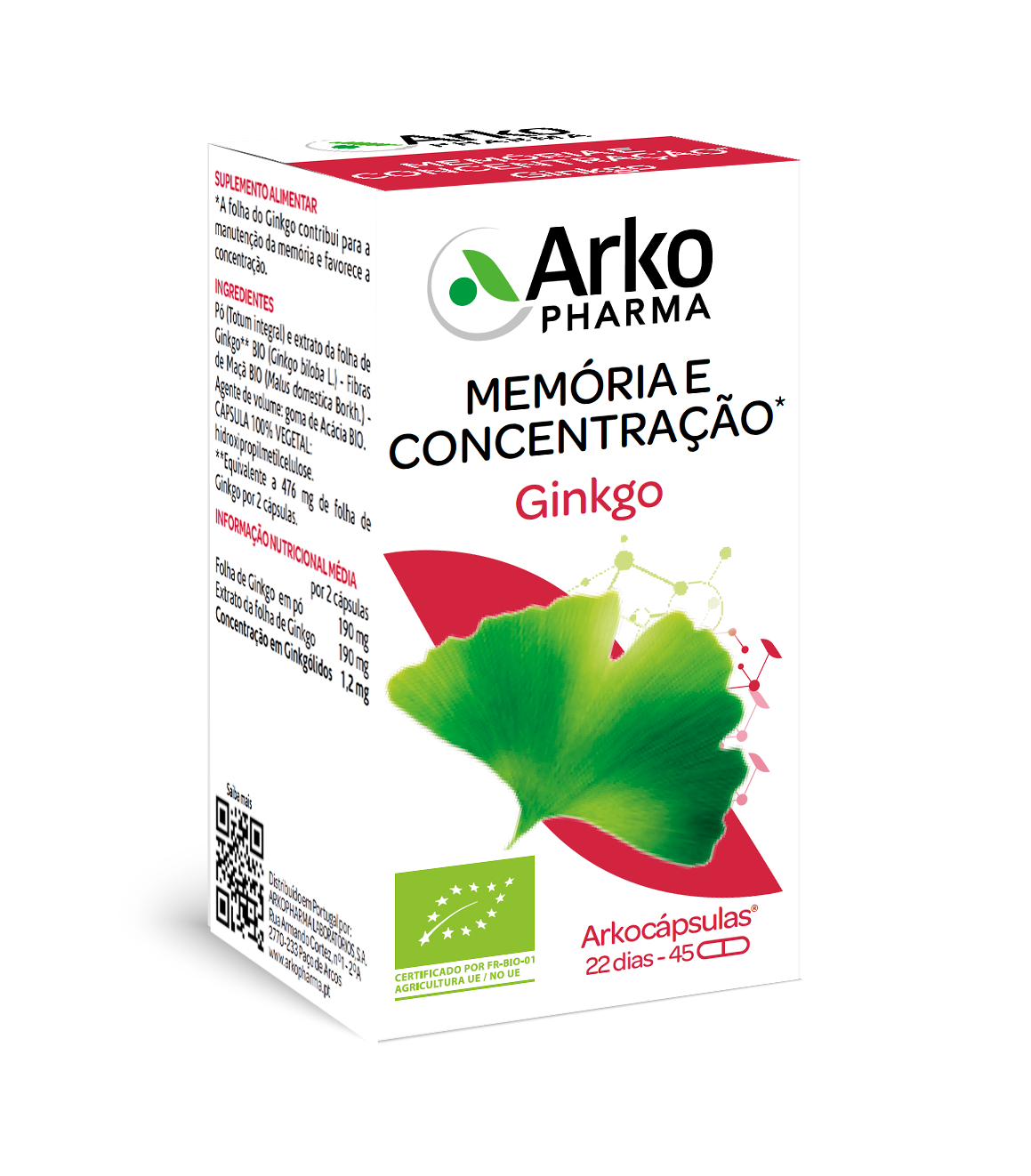 Arkocaps Ginkgo BIO 45 capsules