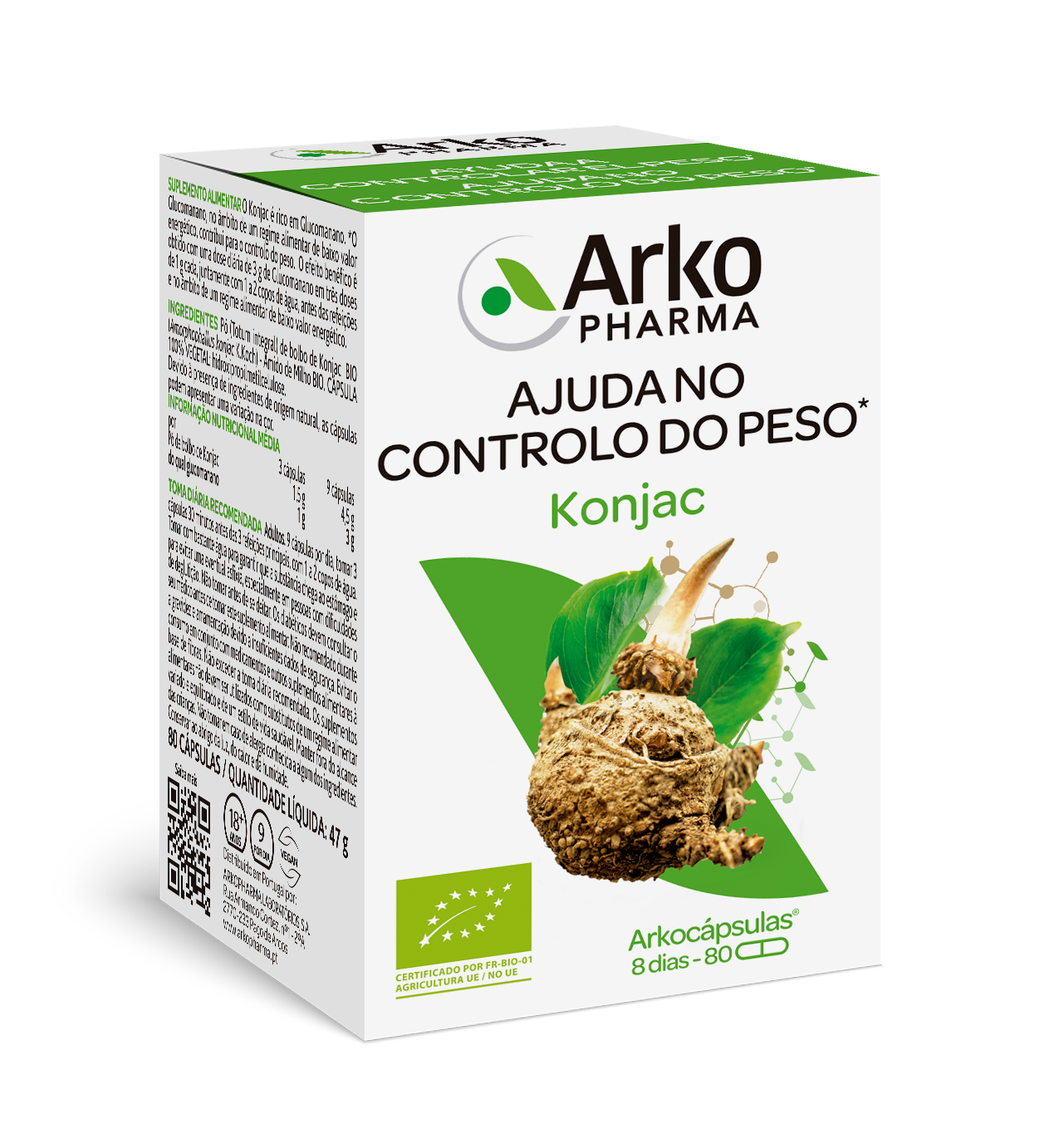 Arkocápsulas Konjac BIO 80 capsules