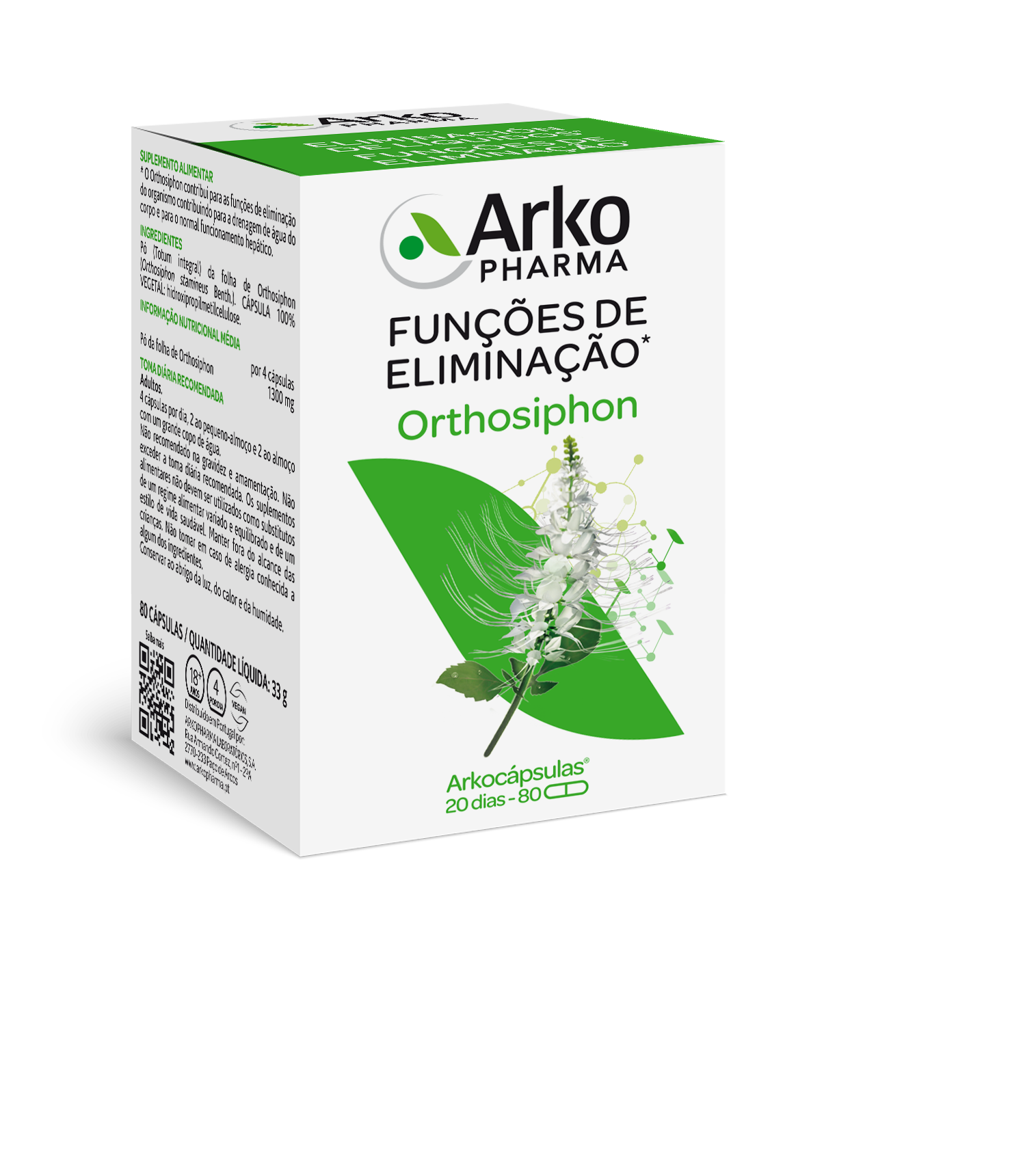 Arkocápsulas Orthosiphon 80 capsules