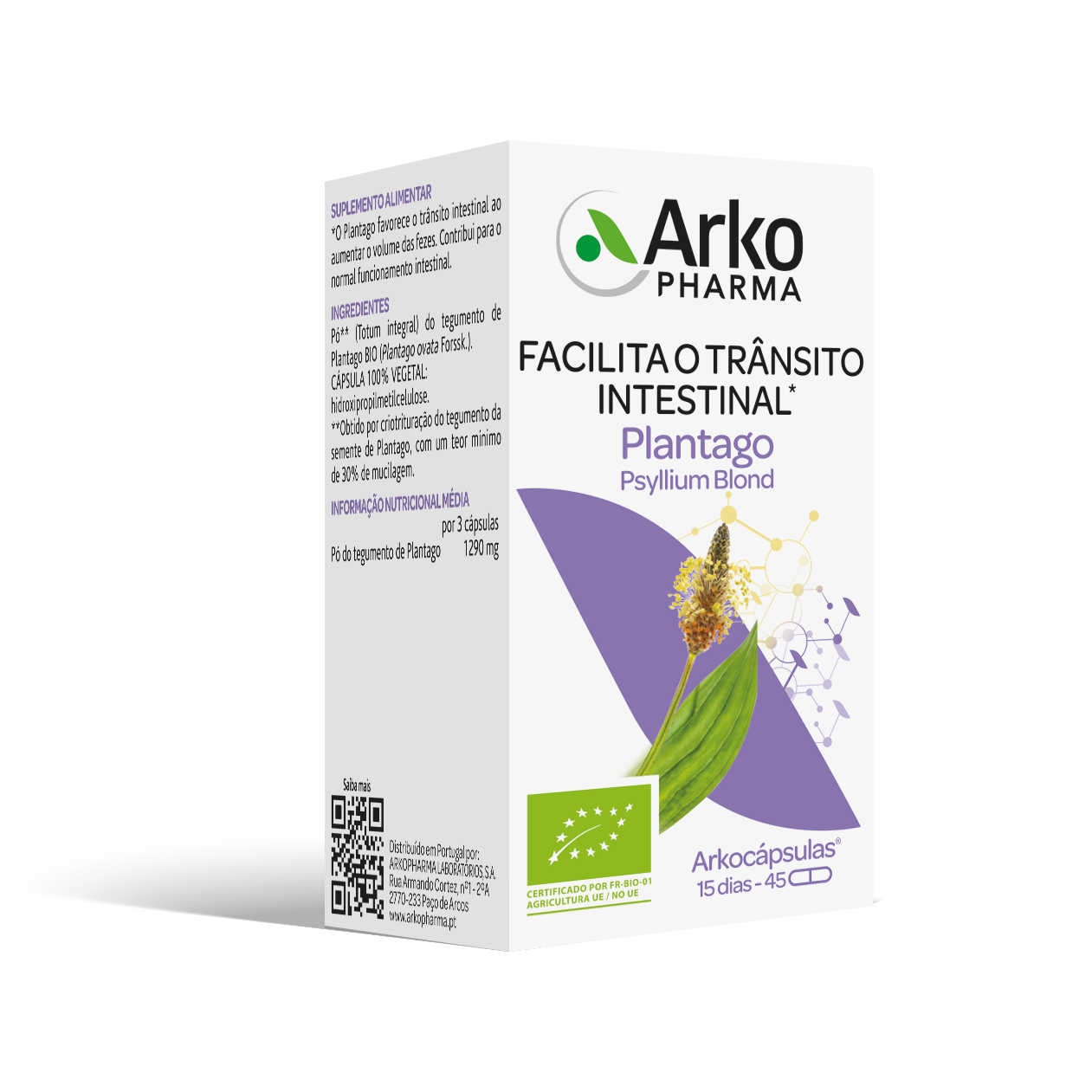 Arkocaps Plantago BIO 45 capsules