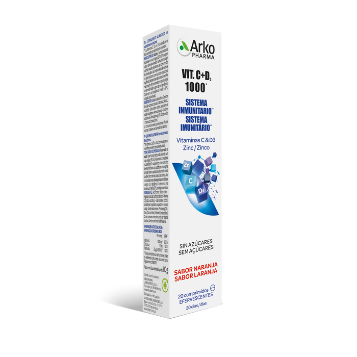 Arkopharma Vitamina C 1000mg e D3 + Zinco