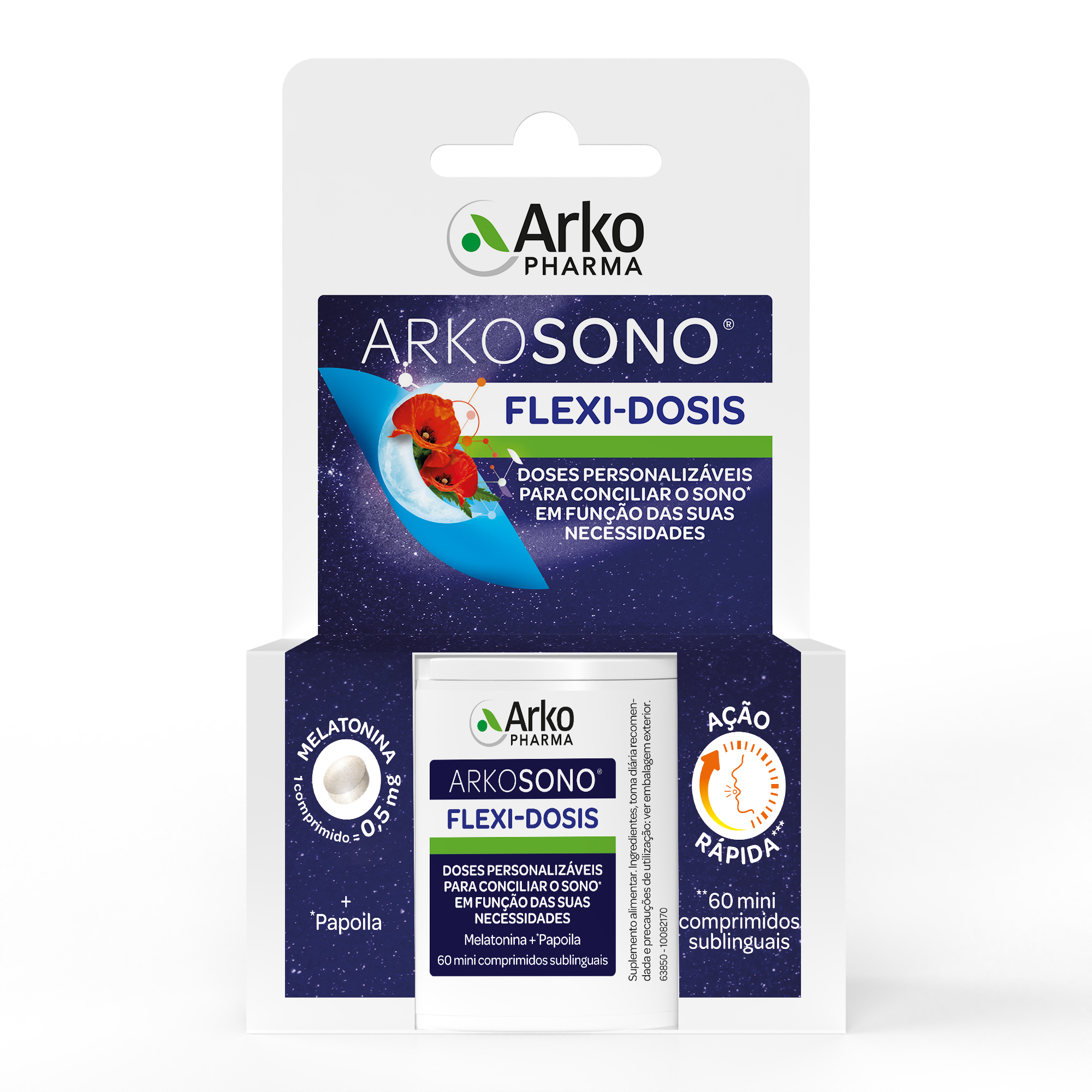 Arkosono Flexi-Dosis sublingual 60 tablets