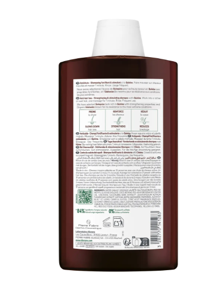 Klorane Capilar Champô Quinin/Edelv Bio 100Ml