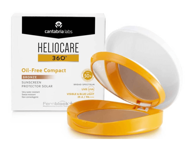Heliocare 360 ​​​​Oil Free Compact SPF50+ Pack 10g Bronze