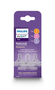 Philips Avent Conjunto de tetinas Natural Response T3 + T4 + T5