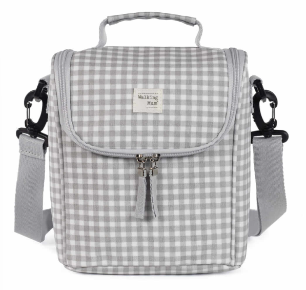 Walking Mum I Love Vichy Saco térmico Cinzento