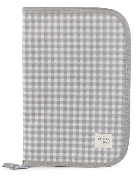 Walking Mum Porta-documentos I Love Vichy Cinzento