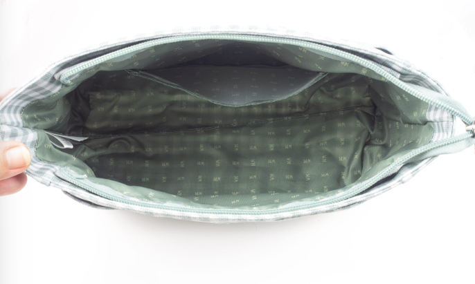 Walking Mum Saco de toilette I Love Vichy Verde