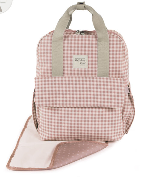 Walking Mum I Love Vichy Mochila Rosa