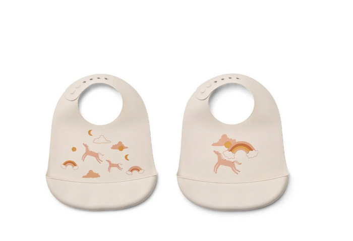 Liewood Tilda Bib Pack 2 Dream/Ecru 2336 LW15128