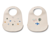Liewood Tilda Bib Pack 2 AviatorEcru 2330 LW15128