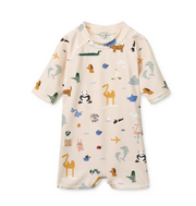 Liewood Thor Swim Jumpsuit World/Sandy T80