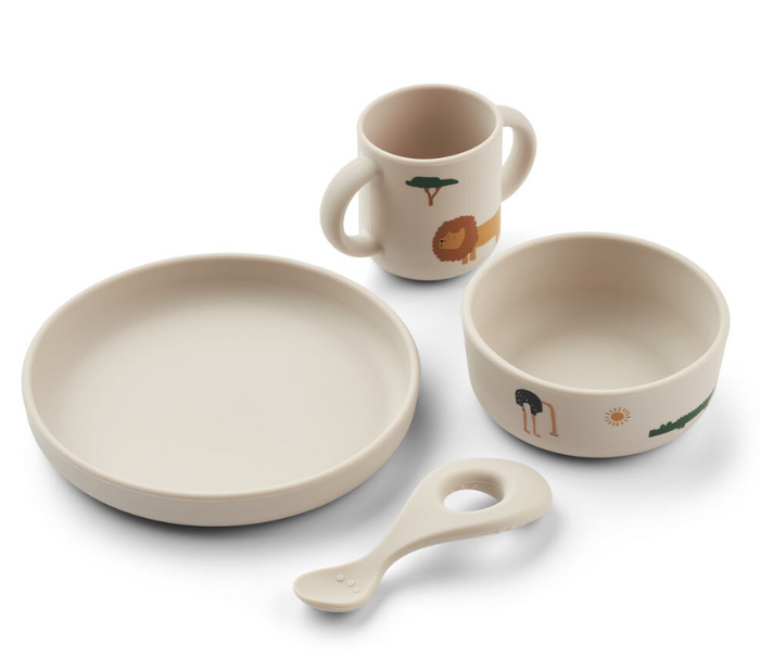 Liewood Vivi Printed Silicone Safari Sandy 1111