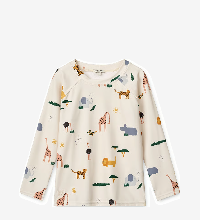 Liewood Noah LongsleeveSwimTee Safari sandy T62
