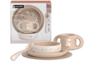 Suavinex Combinado Feeding Rosa Prato + Tigela grande + Copo com asas + Colher + Base antiderrapante 6M+