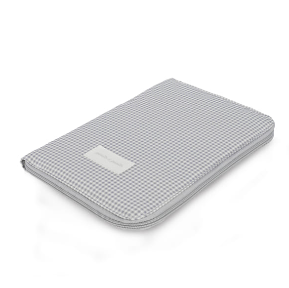 Pasito a Pasito Porta Docs Little Bloom Vichy Grey