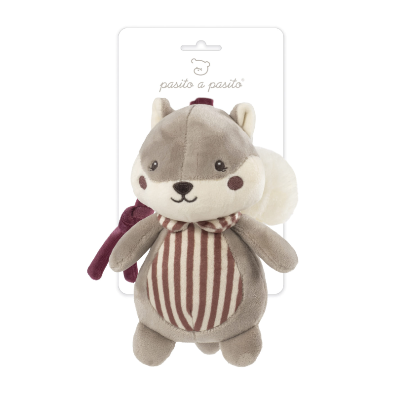 Pasito a Pasito Peluche Musical Esquilo Cherry Strips