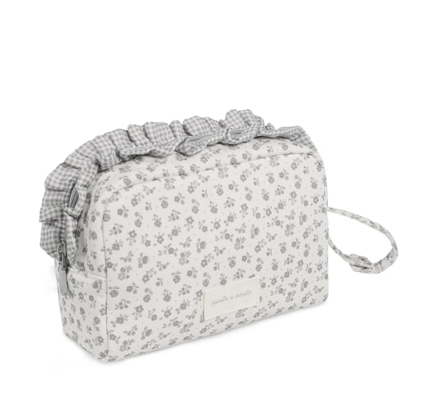 Pasito a Pasito Necessaire LittleBloomFlower Grey