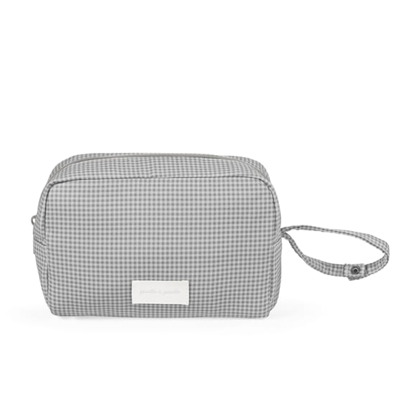 Pasito a Pasito Necessaire Little Bloom Vichy Grey