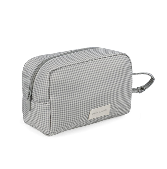 Pasito a Pasito Necessaire Little Bloom Vichy Grey