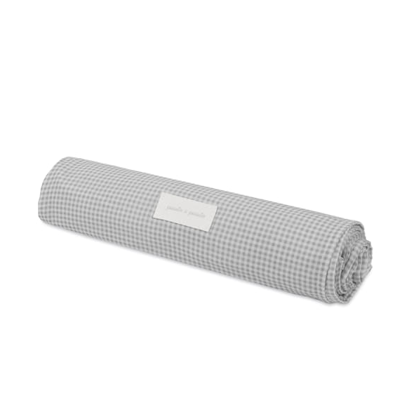 Pasito a Pasito Musselina Little Bloom Vichy Grey