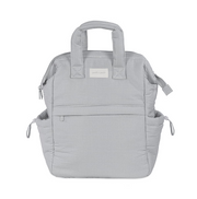 Pasito a Pasito Mochila Little Bloom Vichy Grey