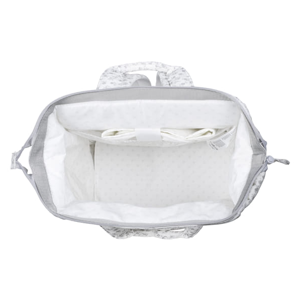 Pasito a Pasito Mochila Little Bloom Flowers Grey