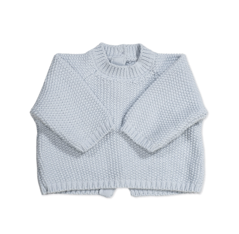 Pasito a Pasito Conjunto Recém-nascido Tricot Azul