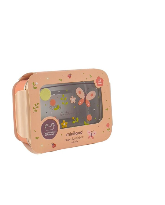 Miniland Steel Lunchbox Butterfly 89700