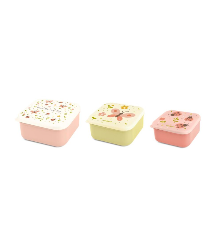Miniland Set 3 Snackbox Butterfly 89712