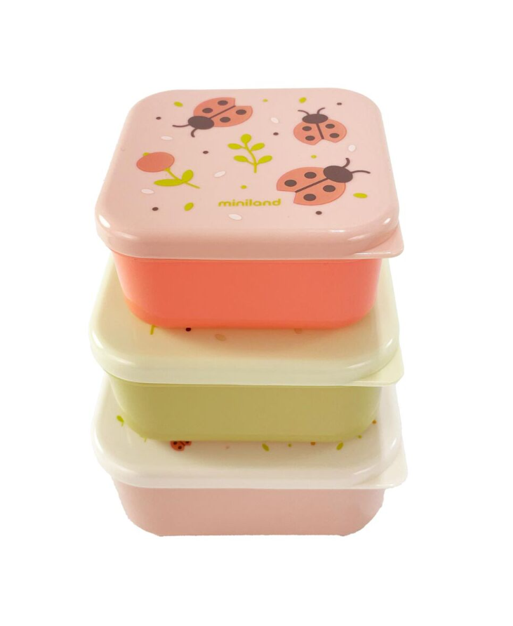 Miniland Set 3 Snackbox Butterfly 89712