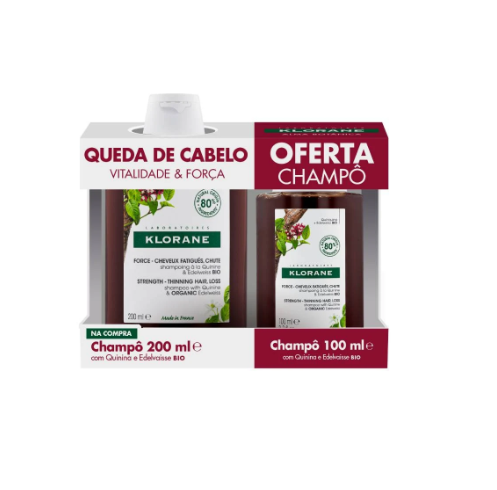 Klorane Capilar Champô Quinin Bio200+Of Champô 100ml