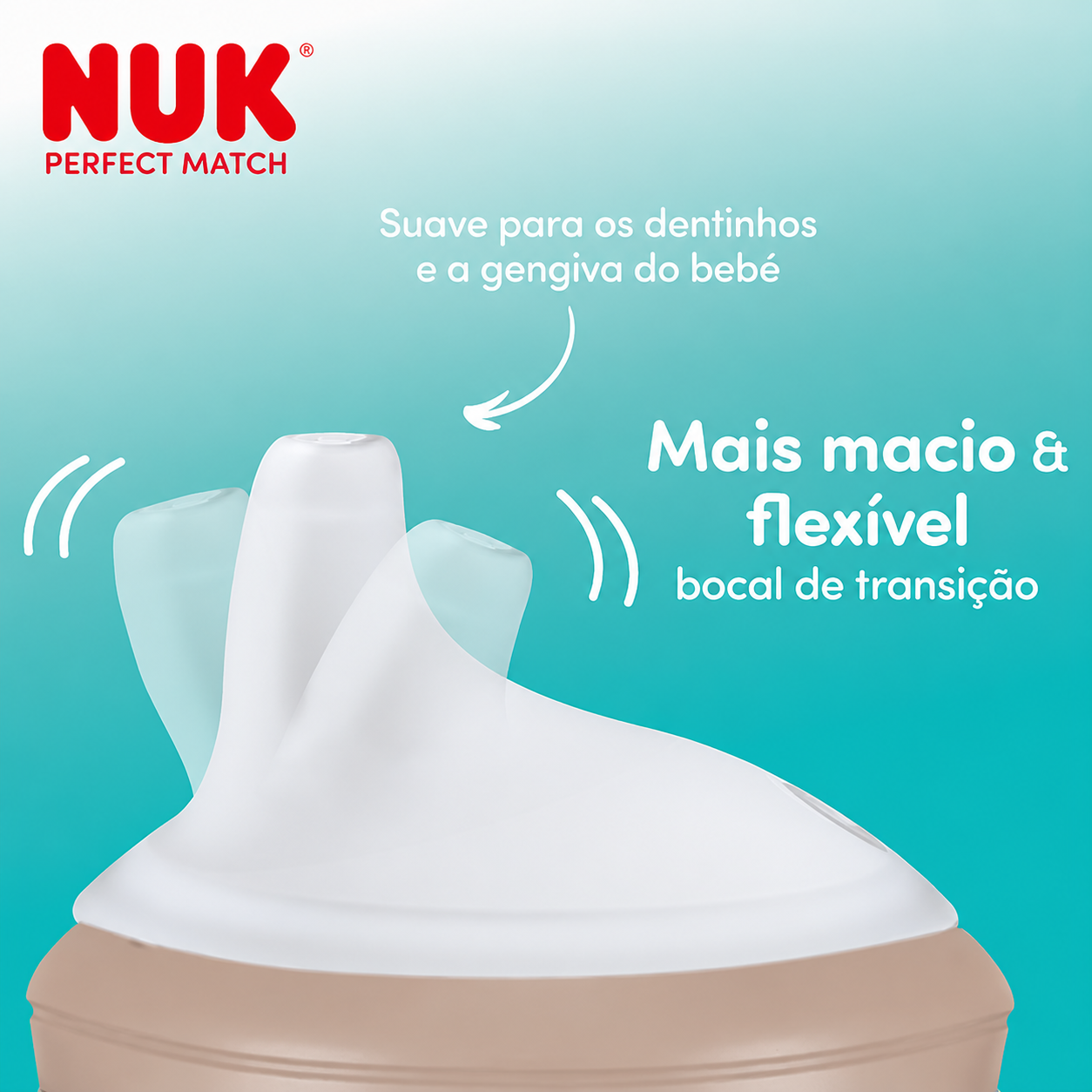 Nuk Perfect Match Biberão Aprendizagem Verde 150Ml