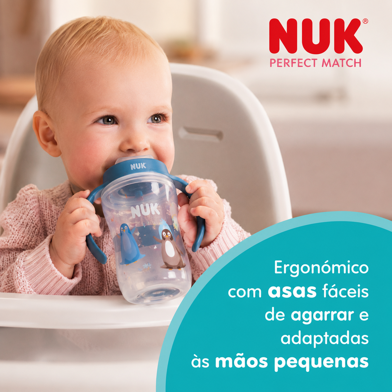 Nuk Perfect Match Biberão Aprendizagem C/Palhinha Az260