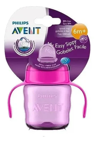 Philips Avent Copo com bico 200 ml 6M+ Menina