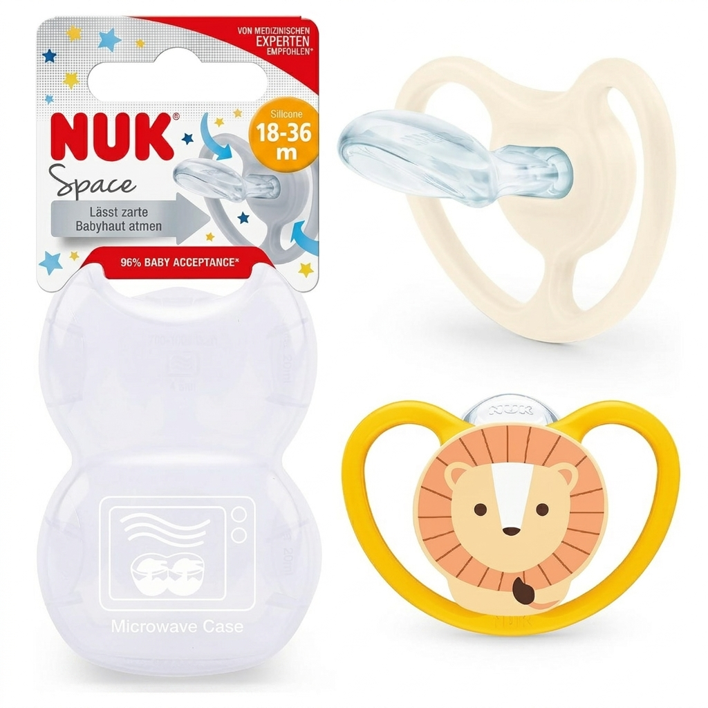Nuk Space Chupeta Silicone T3 18-36m X2