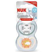 Nuk Space Chupeta Silicone T2 6-18m X2